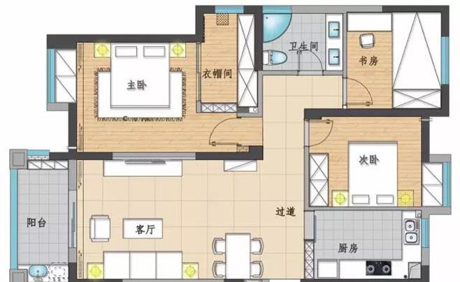 三居室北欧装修多少钱？11.5万全包110平三居室装修效果图