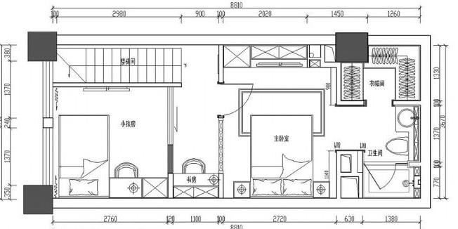 55平小户型装修多少钱？15万小复式loft混搭装修实景图