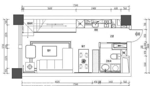 55平小户型装修多少钱？15万小复式loft混搭装修实景图