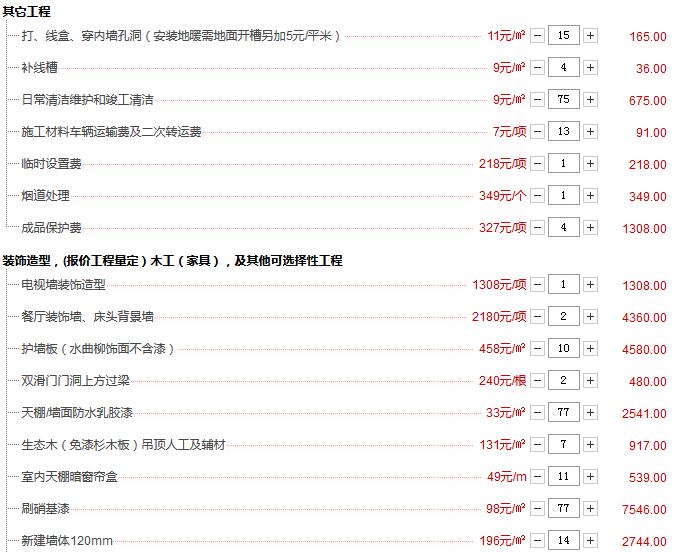 77平简单装修多少钱？4万基装半包装修预算表